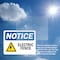 Signmission Electric Fence Sign, Vinyl Decal, 10in W x 7in L, 2PK OS-2PACK-NS-D-710-L-11626 - alternate 6